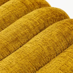 MUI Tabouret rembourré en tissu chenille