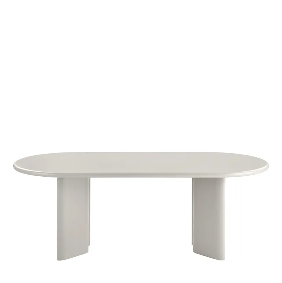 NAGANO Table à manger 10 personnes ovale en bois