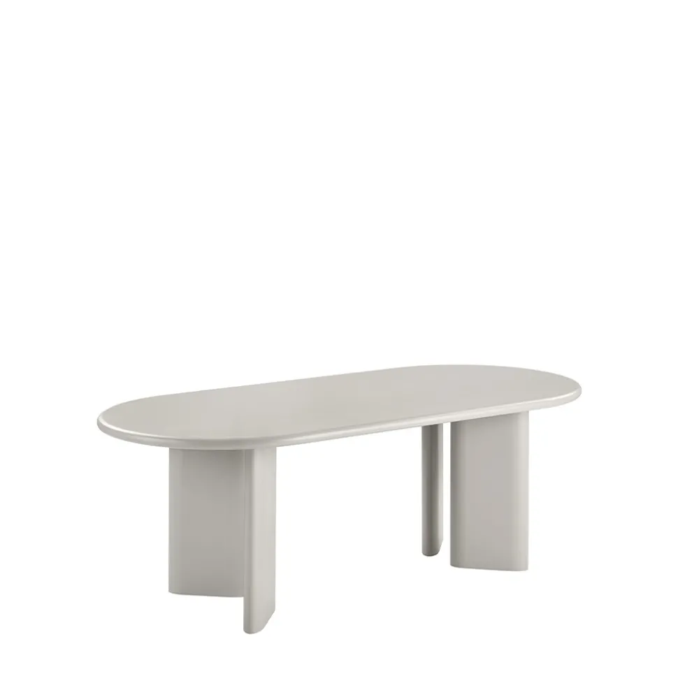 NAGANO Table à manger 10 personnes ovale en bois
