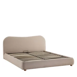 NAPO Lit coffre en tissu 160x200cm