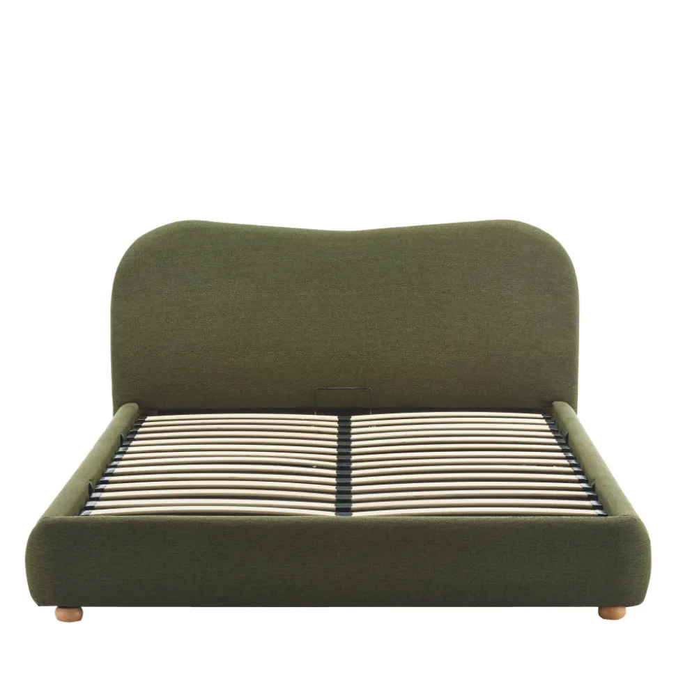 NAPO Lit coffre en tissu 160x200cm
