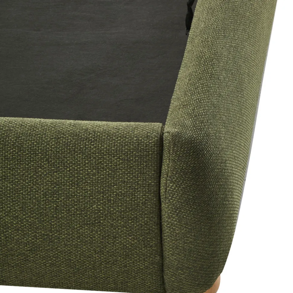 NAPO Lit coffre en tissu 160x200cm