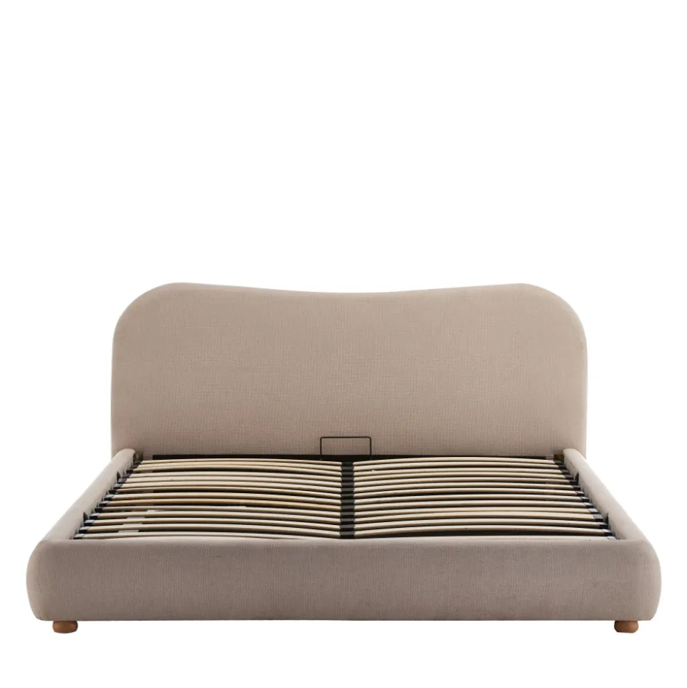 NAPO Lit coffre en tissu 160x200cm