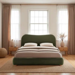 NAPO Lit coffre en tissu 160x200cm