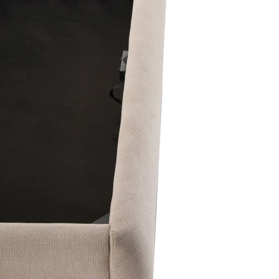 NAPO Lit coffre en tissu 140x190cm