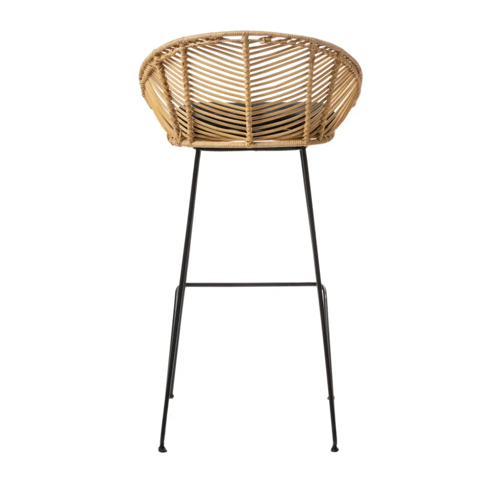 NAULU Tabouret de bar en rotin 76cm