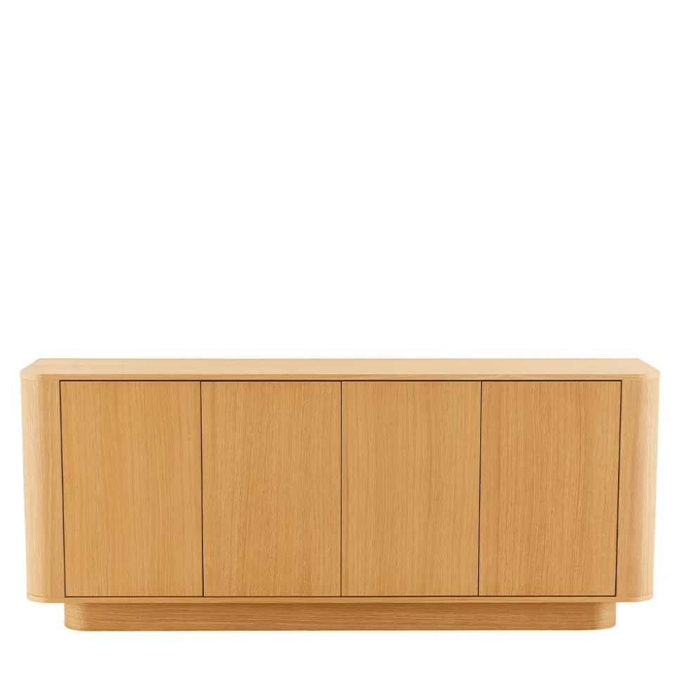 NAVAN Buffet 4 portes en bois L180cm