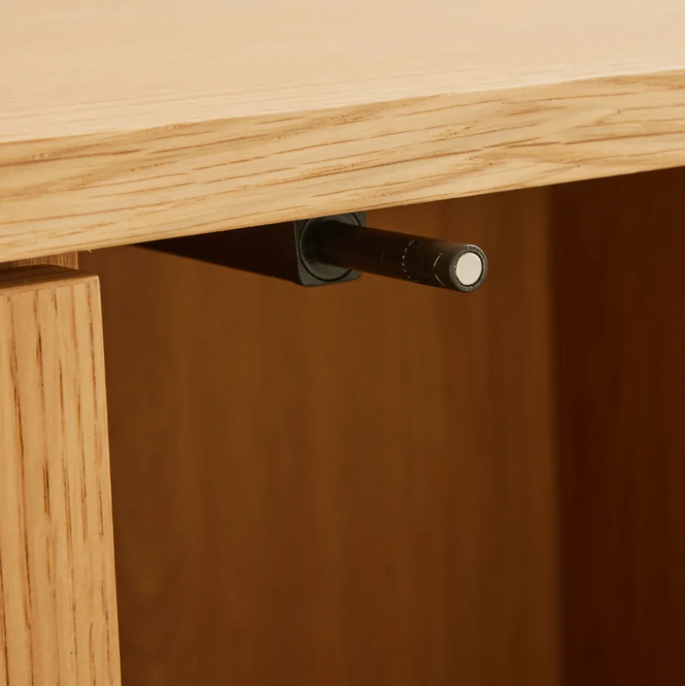NAVAN Buffet 4 portes en bois L180cm