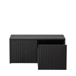 NEW GRAVURE Banc d'entrée avec rangement en bois L88cm