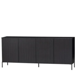 NEW GRAVURE Buffet 4 portes en bois L200cm