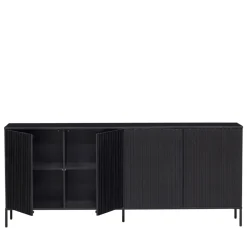 NEW GRAVURE Buffet 4 portes en bois L200cm