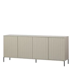 NEW GRAVURE Buffet 4 portes en bois L200cm