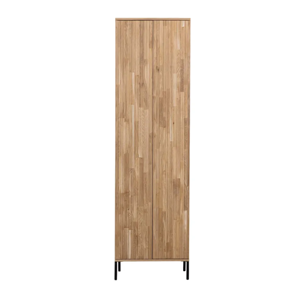 NEW GRAVURE Colonne de rangement en bois 2 portes 1 tiroir H210cm