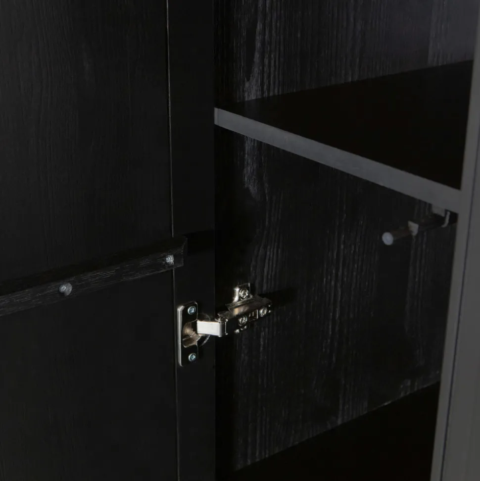 NEW GRAVURE Colonne de rangement en bois 2 portes 1 tiroir H210cm
