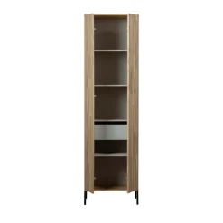 NEW GRAVURE Colonne de rangement en bois 2 portes 1 tiroir H210cm