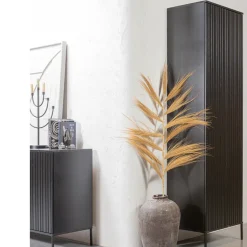 NEW GRAVURE Colonne de rangement en bois 2 portes 1 tiroir H210cm