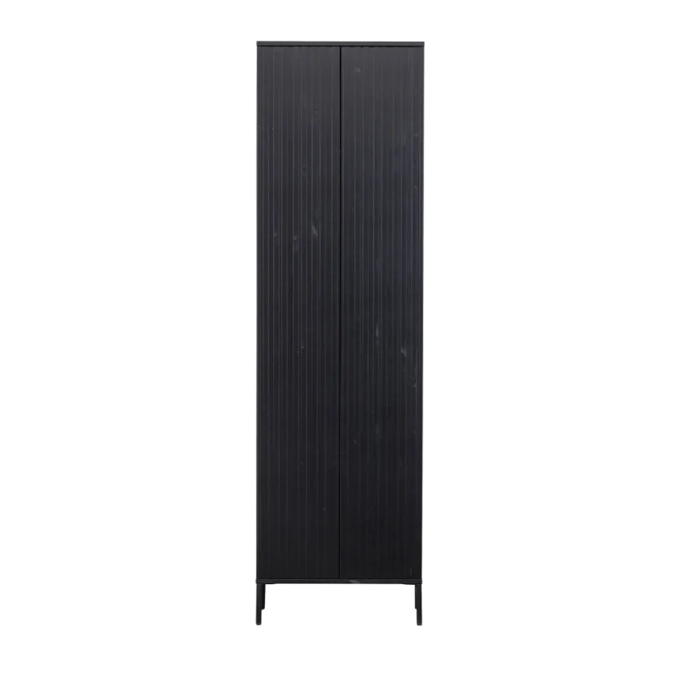 NEW GRAVURE Colonne de rangement en bois 2 portes 1 tiroir H210cm