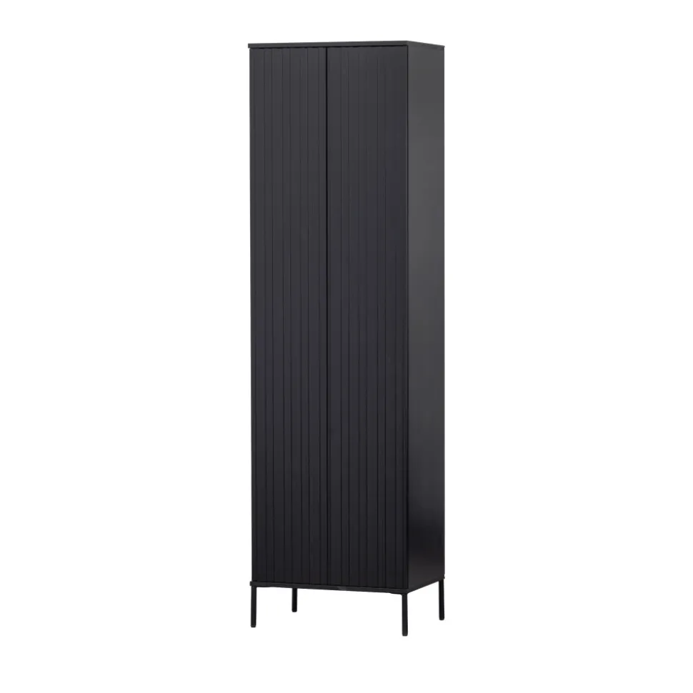 NEW GRAVURE Colonne de rangement en bois 2 portes 1 tiroir H210cm