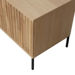 NEW GRAVURE Meuble TV 2 portes en bois L100cm