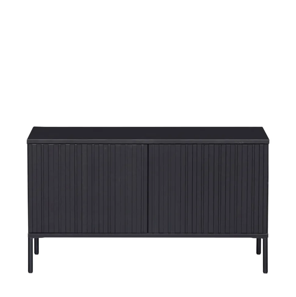 NEW GRAVURE Meuble TV 2 portes en bois L100cm