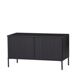 NEW GRAVURE Meuble TV 2 portes en bois L100cm