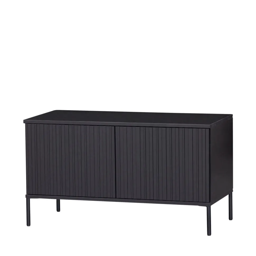 NEW GRAVURE Meuble TV 2 portes en bois L100cm