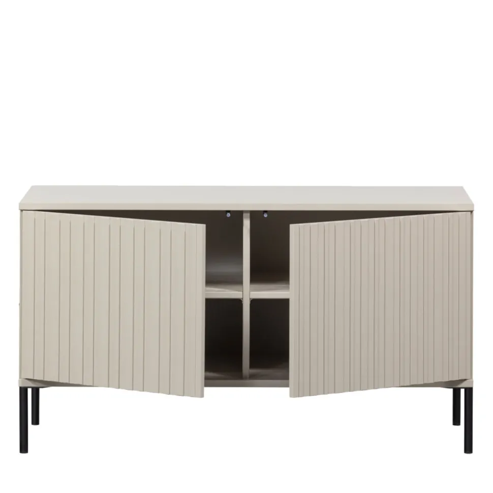 NEW GRAVURE Meuble TV 2 portes en bois L100cm
