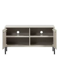 NEW GRAVURE Meuble TV 2 portes en bois L100cm