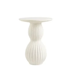 NEWTOWN Table d'appoint ronde en fibre d'argile 40x40cm