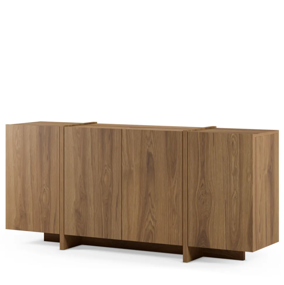 NICOLE Buffet 4 portes en bois L180cm