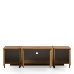 NICOLE Meuble TV 4 portes en bois 180cm
