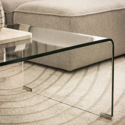 NIDO Table basse en verre L110cm