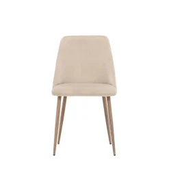 NIGHT Lot de 2 chaises en velours et métal