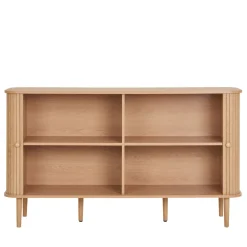 NIKKO Buffet 2 portes coulissantes en bois L140cm