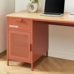 NINO Bureau 1 porte 1 tiroir en métal PANTONE L120cm
