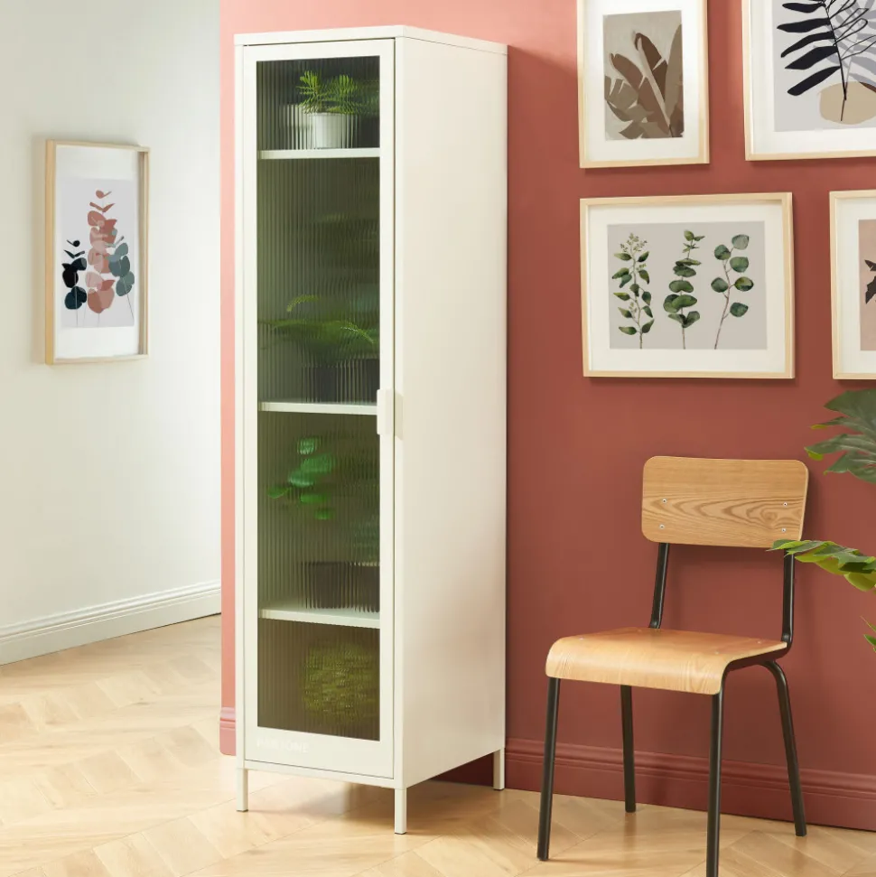 NINO Colonne de rangement 1 porte en métal PANTONE H180cm
