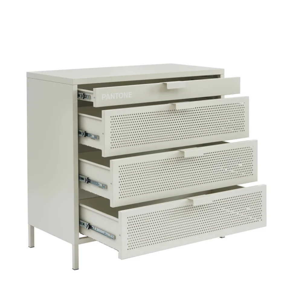 NINO Commode 4 tiroirs en métal PANTONE L80cm
