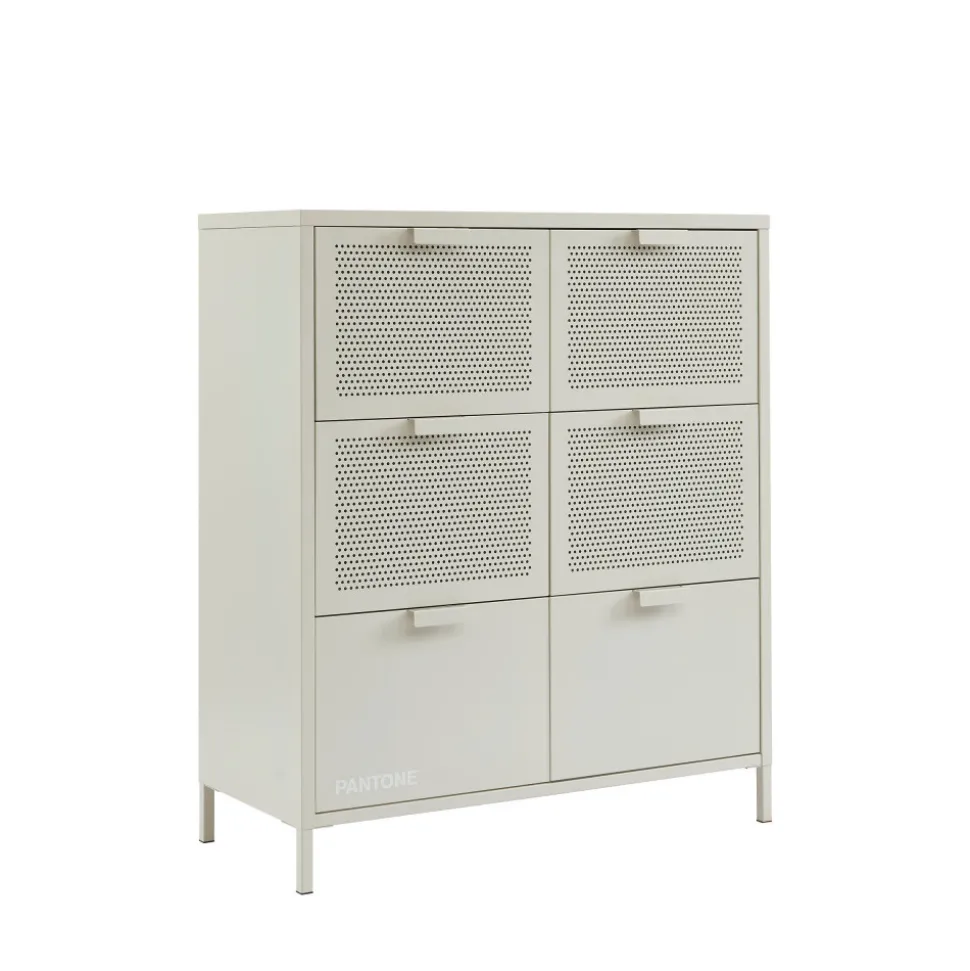 NINO Commode 6 tiroirs en métal PANTONE L90cm