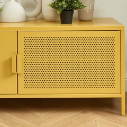 NINO Meuble TV 2 portes en métal PANTONE L120cm