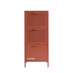 NINO Petit meuble de rangement 3 tiroirs en métal PANTONE H105cm