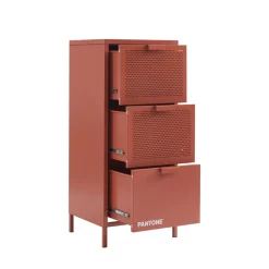 NINO Petit meuble de rangement 3 tiroirs en métal PANTONE H105cm