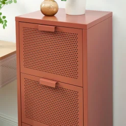 NINO Petit meuble de rangement 3 tiroirs en métal PANTONE H105cm