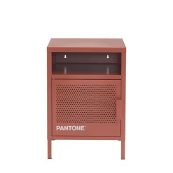 NINO Table de chevet 1 porte en métal PANTONE