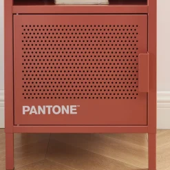 NINO Table de chevet 1 porte en métal PANTONE