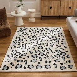 NOMAD Tapis contemporain à motifs léopard