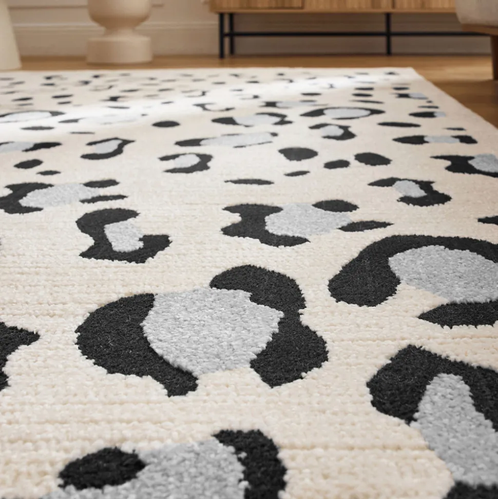 NOMAD Tapis contemporain à motifs léopard