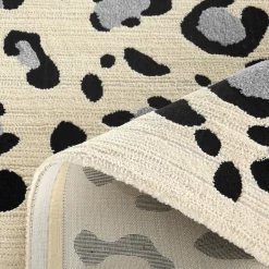 NOMAD Tapis contemporain à motifs léopard
