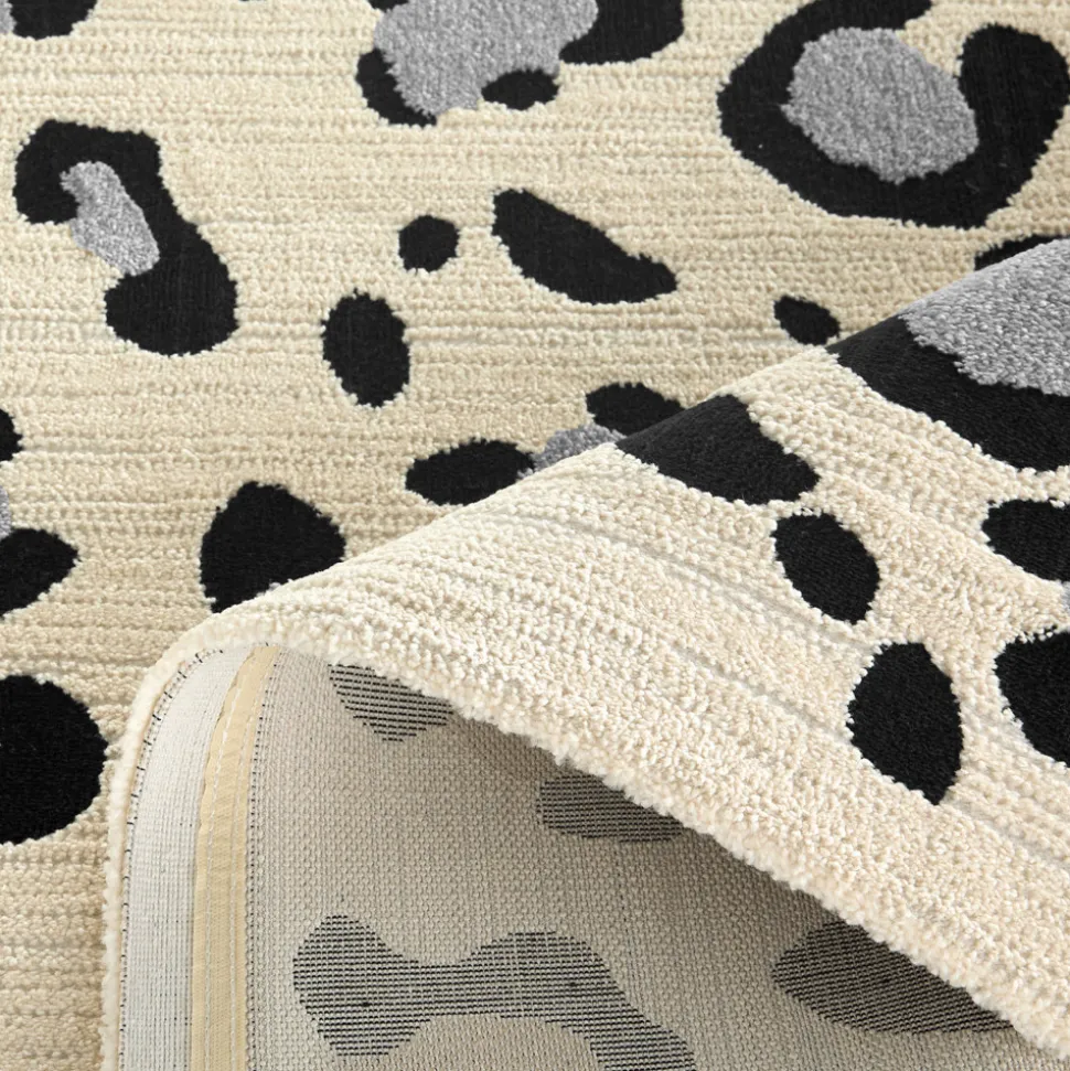 NOMAD Tapis contemporain à motifs léopard