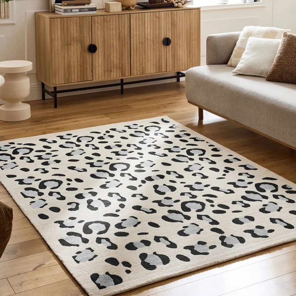 NOMAD Tapis contemporain à motifs léopard