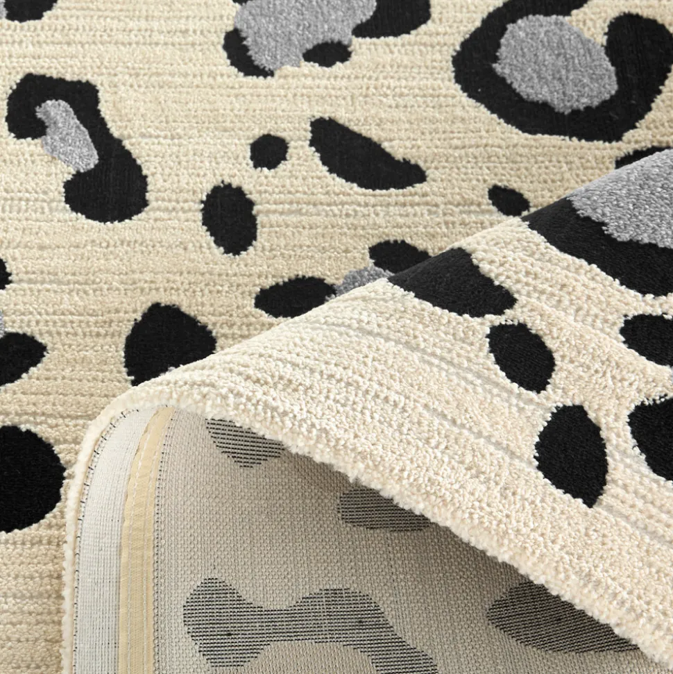 NOMAD Tapis contemporain à motifs léopard